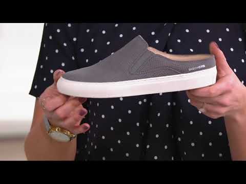 Skechers Perforated Open Back Mules - Vaso Mitad on QVC