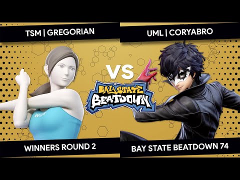Bay State Beatdown 74 - tsm | gregorian (Wii Fit Trainer) vs UML | Coryabro (Joker)- Winners Round 2