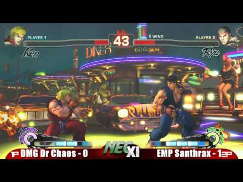 DMG Dr. Chaos vs EMP Santhrax NEC XI SSF4 Singles