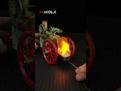 Real miniature steam locomotive