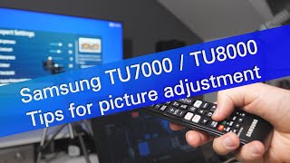 Samsung TU7000 TU8000 TU8500 2020 TV picture settings