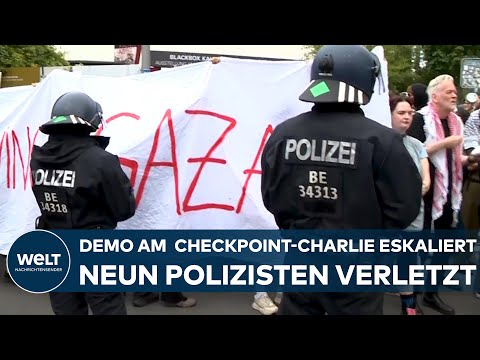 BERLIN: Demo eskaliert – Polizei räumt pro-palästinensische Kundgebung