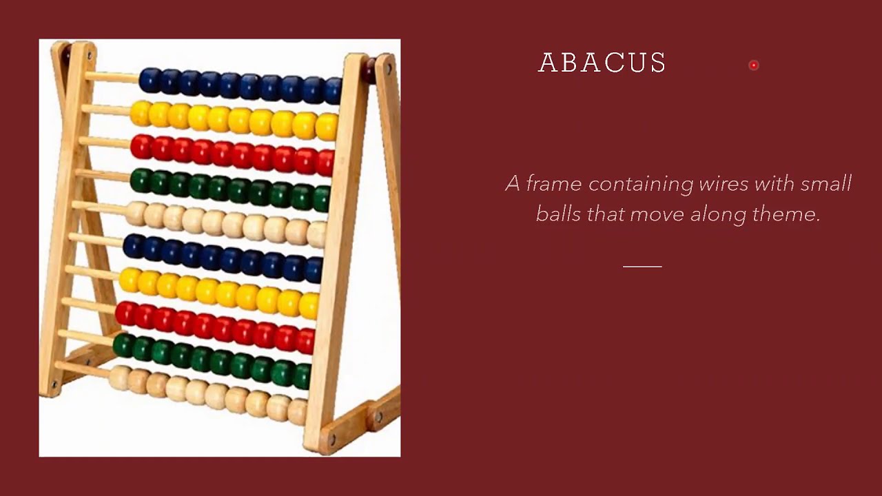 Abacus meaning and definition