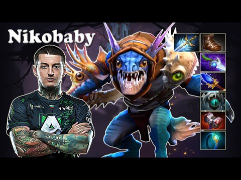 Nikobaby - Slark Safelane vs Handsken Winter Wyvern | Dota 2 7.30d Gameplay