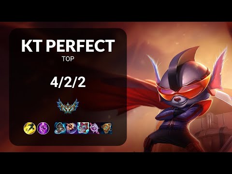KT PerfecT Rumble vs Ryze TOP - KR CHALLENGER Patch 14.15