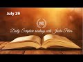 Daily Bible Reading July 29