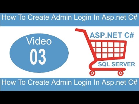 How To Create Admin Login In Asp net C#