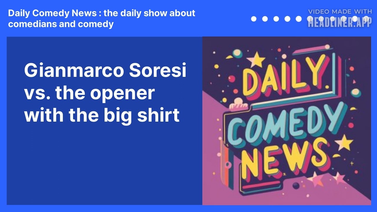 Gianmarco Soresi vs. the opener with the big shirt