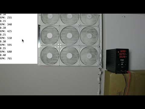 9x Arctic P14 PWM PSTs power draw across rpm range
