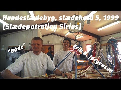 Hundeslædebyg ved Slædepatruljen Sirius, slædehold 5, 1999