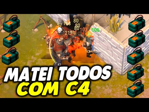 MUITO TOP! MATEI TODOS OS ZUMBIS COM C4 NA INVASÃO - Last Day On Earth