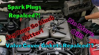 Jaguar XJR  - Valve Cover Gaskets & Spark Plugs (Replaced)