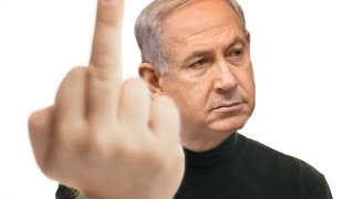 Netanyahu's One Finger Answer To The Two-State Solution