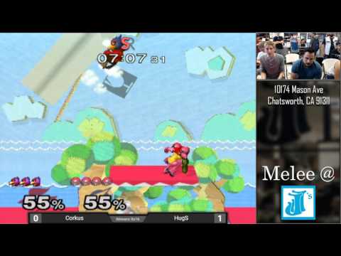 Melee at JJ's #25 - Corkus (Falco) vs. HugS (Samus) - Winners Ro16