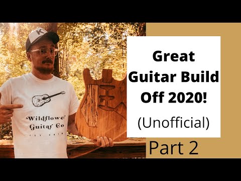 GREAT GUITAR BUILD OFF 2020 (unofficial) video time laps, electric guitar build. From local cherry