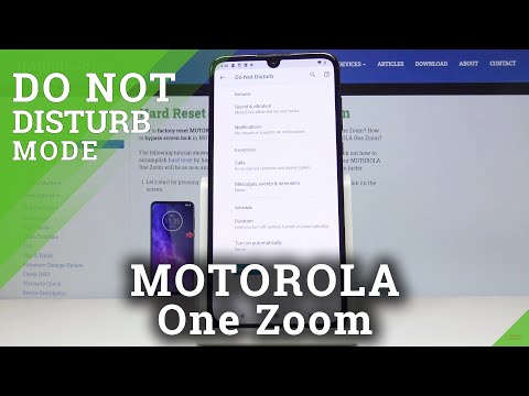 How to Activate Do Not Disturb Mode in MOTOROLA One Zoom – Mute Sounds