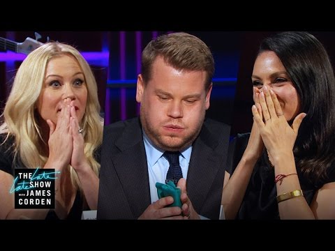 James Corden Forces Christina Applegate And Mila Kunis To Eat Vile Foods And Share Secrets