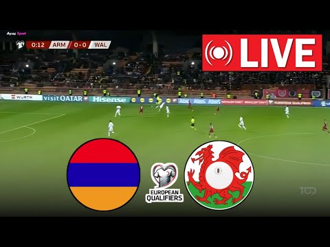 🔴 LIVE : Armenia vs Wales | 2024 UEFA EURO Qualifiers | Full Match Today Streaming