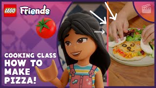 🍕🍕How to Make Mini Pizzas (With a Twist! 🐰) 🍕🍕| Recipe | LEGO Friends Cooking Class