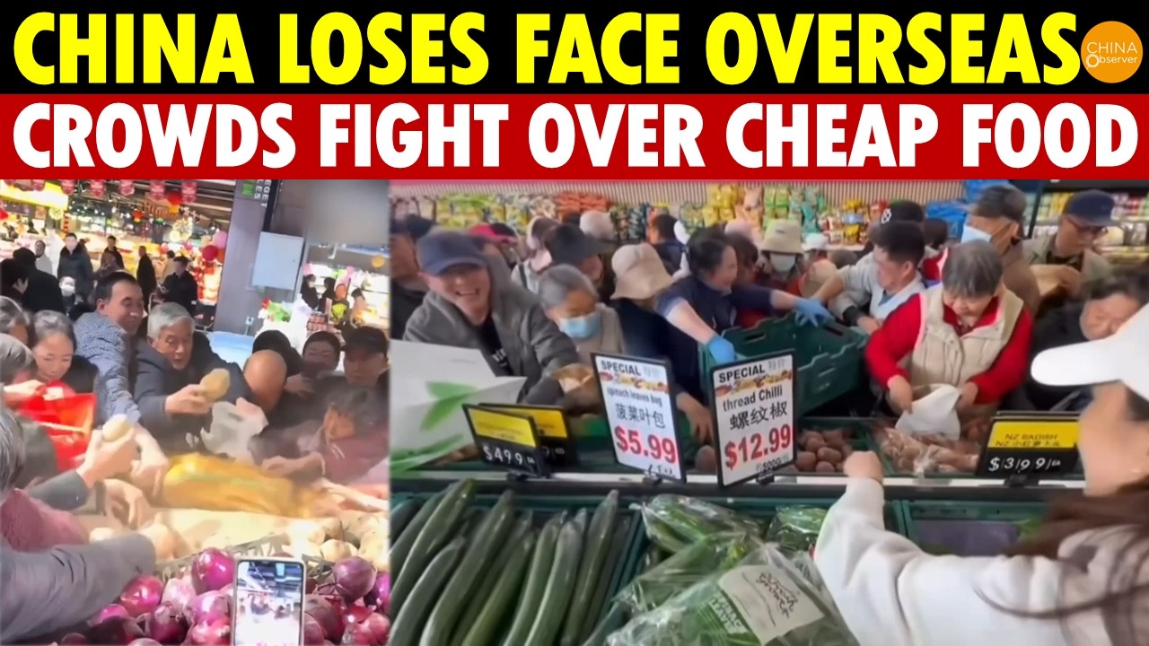 China Embarrasses Itself Abroad—Chinese Shoppers Fight Over Cheap Food at NZ Store Opening