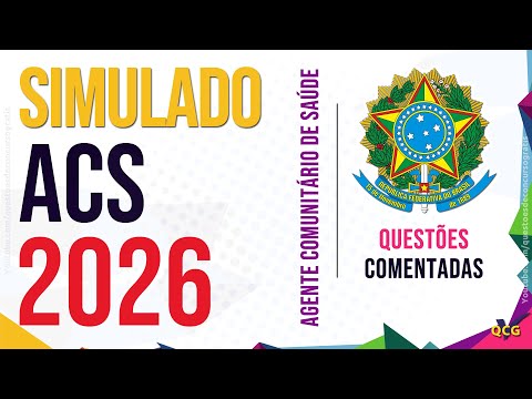 Simulado ACS 2026 Agente Comunitário de Saúde Questões Comentadas Conhecimentos Específicos