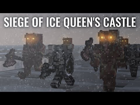 INSANE NPC WAR! Minecraft Siege of Ice Queen's Castle!
