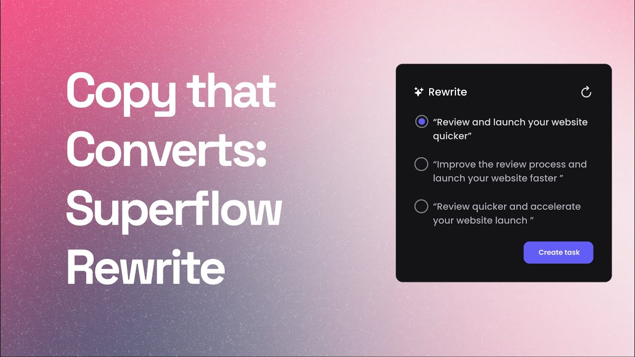 Superflow Rewrite tutorial