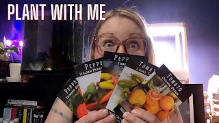 PLANT WITH ME: Tomatoes & Peppers | Growing food in small spaces