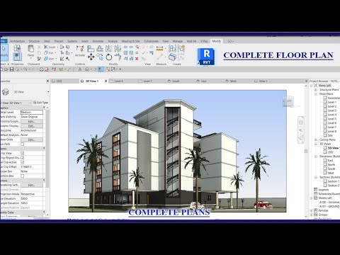 #H011 HOW TO CREATE ELEVATION WALL IN HOTEL DESIGN REVIT 2023 TUTORIAL.