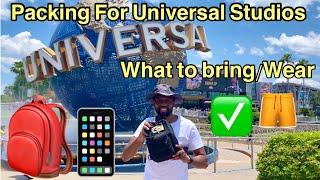 What to Pack For a Day at Universal Studios!