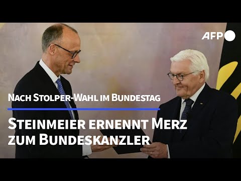 Steinmeier ernennt Merz zum Bundeskanzler | AFP
