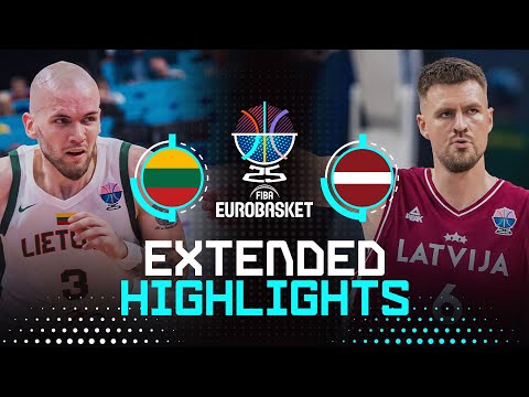 Lithuania 🇱🇹 vs Latvia 🇱🇻 | Extended Highlights | FIBA EuroBasket 2025