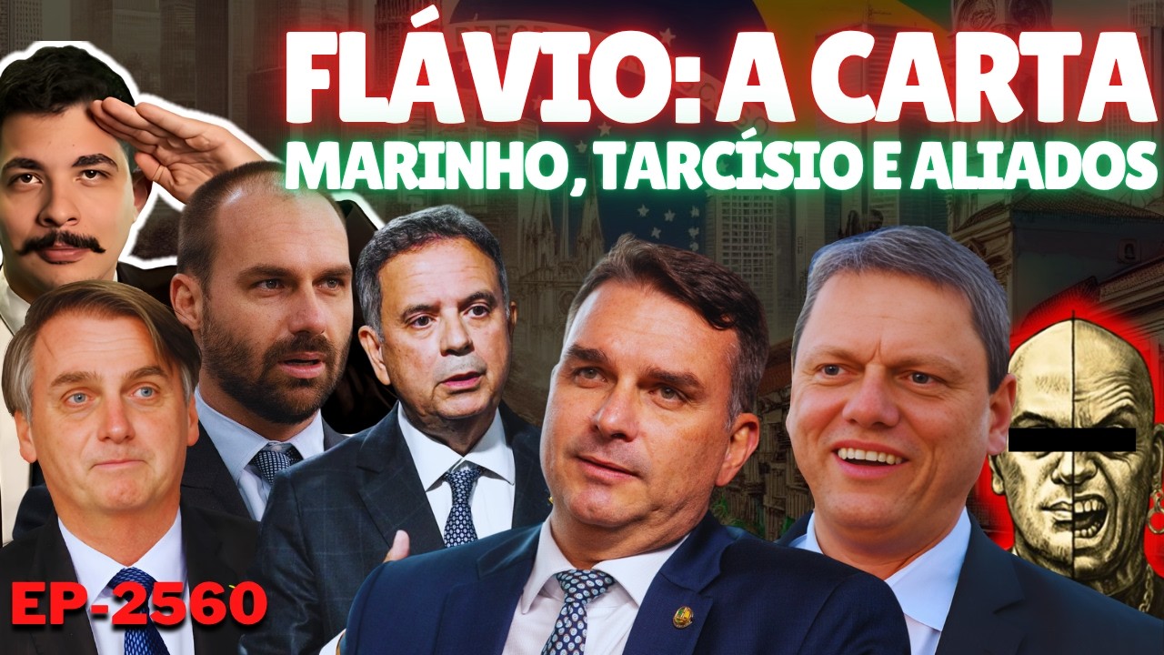 FLÁVIO: A Carta, Marinho RECALCULA Rota e Tarcísio TIRA a Máscara + Lá Vem o Centrão Fazer Maldade.