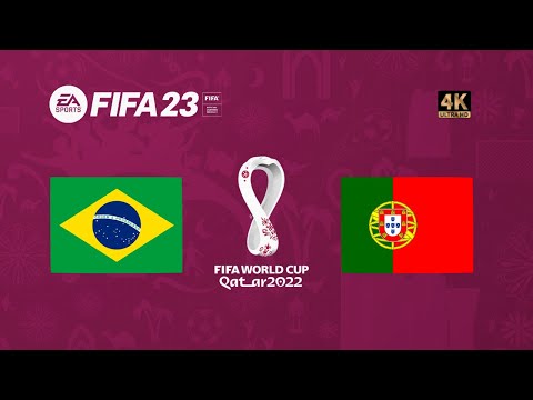 Brasil x Portugal | FIFA 23 Gameplay Copa do Mundo Qatar 2022 | Final [4K 60FPS]