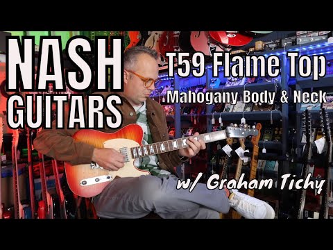 Nash Guitars Mahogany T-59 Top-Bound Flame Maple Electric Guitar Cherry Sunburst Light Relic w/Nash Case #COL22 image 13