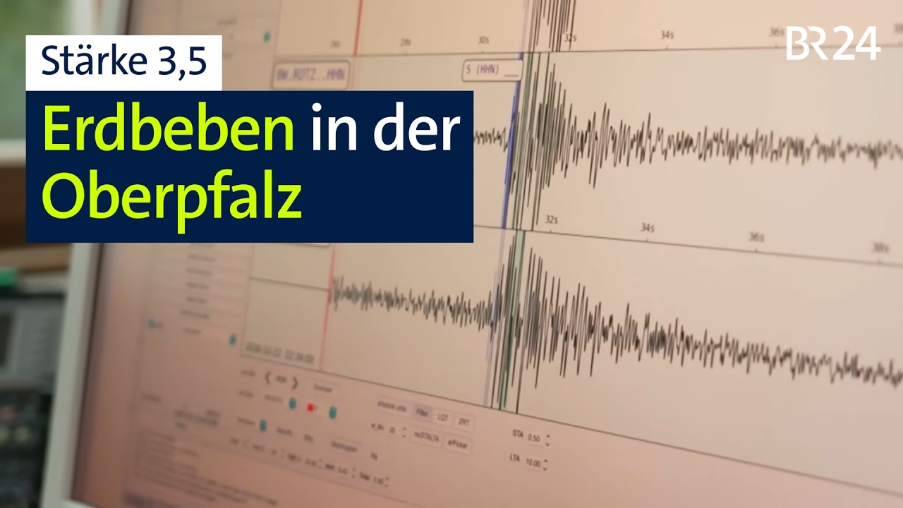 Schwaches Erdbeben in der Oberpfalz zu spüren | Abendschau | BR24