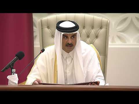 خطاب سمو الامير في افتتاح الدورة الـ 55 لمجلس الشورى