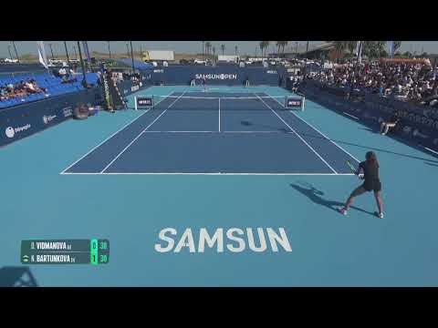 Darja Vidmanova [5] (CZE) vs Nikola Bartunkova [3] (CZE) // 4-6 5-7 // W125 Samsun // Semi-final