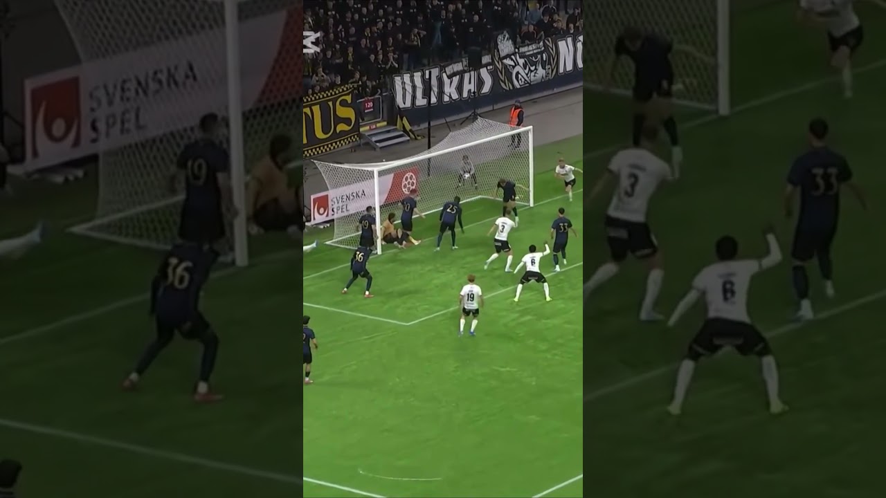 Nordfeldts superräddning på mållinjen mot BK Häcken - AIK BK Häcken