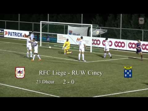 21 RFC Liège - RUW Ciney 3-0 les buts