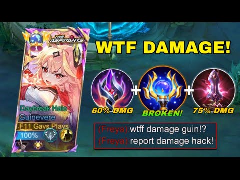 GUINEVERE BEST FULL DAMAGE BUILD! INSTANT 1 SHOT DELETE ENEMY! ( Guinevere best build 2025 )