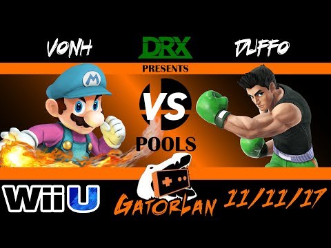 GatorLan Fall 2017 - POOLS - vonh (Mario) vs. duffo ( lil mac) - Smash 4 - Wii U