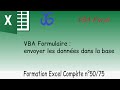 Formulaire VBA envoyer les données saisie dans la base