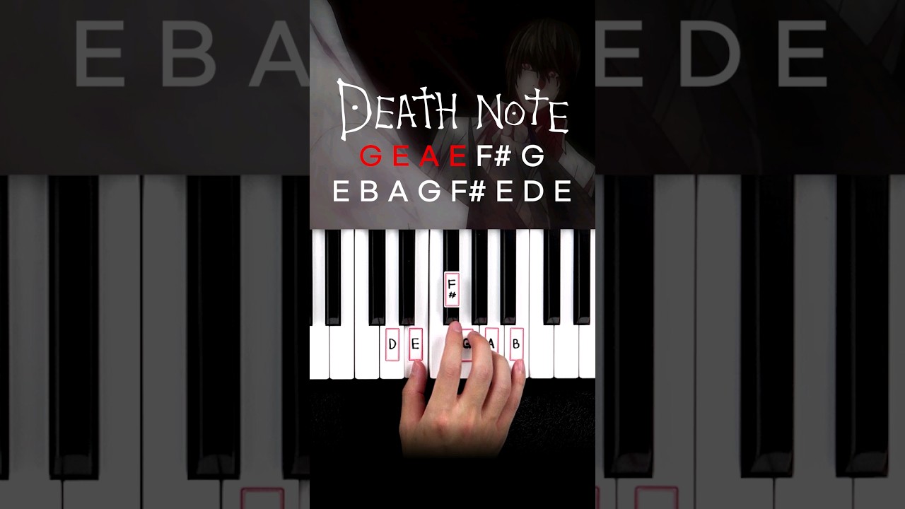 L's Theme A (piano tutorial) #shorts