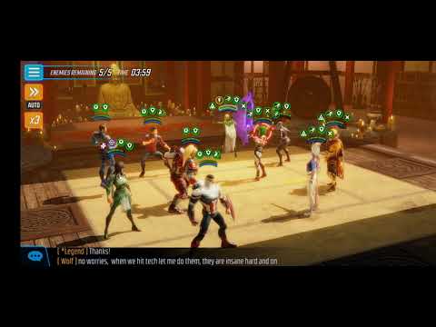 Beating Infinity Watch in full auto with Eternals, Shang Chi, Captain America (Sam) in Arena