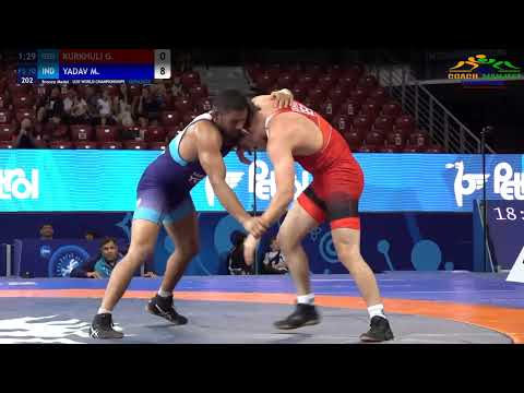 BRONZE | FS 70KG| GIGI KURKHULI (GOR) VS MULYAM YADAV (IND) |