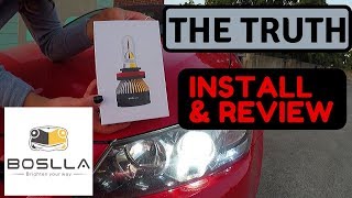 Boslla 4 color Led Headlight install and review 2013 Scion Tc
