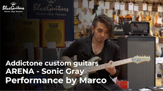Video thumbnail for Blue Guitars - Addictone custom guitars / ARENA - Sonic Gray [Performance by Marco(ヨメトオレ)] by Blue Guitars