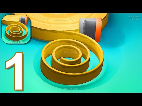 Carve Quest - Gameplay Walkthrough Part 1 - Craft Wood Landscapes (iOS, Android)