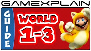 Super Mario 3D World - World 1-3 Green Stars & Stamp - Guide & Walkthrough (Mount Beanpole)